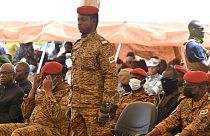 Le capitaine Ibrahim Traoré, chef de la junte au pouvoir au Burkina Faso - -Ouagadougou, le 08/10/2022
