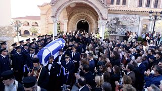 Από την κηδεία του Αλέξανδρου Νικολαΐδη στη Θεσσαλονίκη