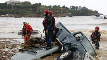 Inondations dévastatrices en Crète, le samedi 15 octobre 2022.