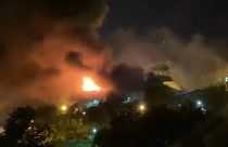 Incendie dans la prison d'Evine à Téhéran, en Iran, le samedi 15 octobre 2022.