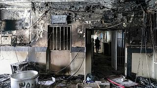 آتش‌سوزی و تیراندازی در زندان اوین