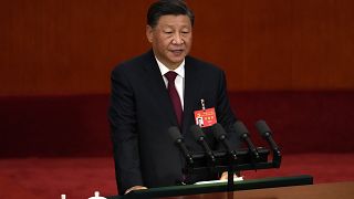 Hszi Csin-ping pártfőtitkár a Kínai Kommunista Párt (KKP) vasárnap nyílt 20. kongresszusán