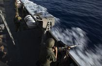 سفينة حربية إسرائيلية في مياه المتوسط على الحدود مع لبنان> 29/09/2020