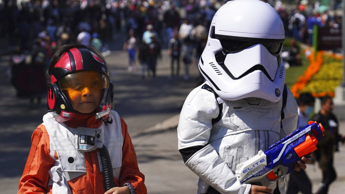 Défilé de personnes de Star Wars, à Mexico, le 15 octobre 2022