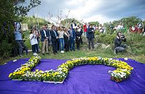 Familiares y personalidades rinden tributo a la periodista Daphne Caruana Galizia, asesinada hace cinco años