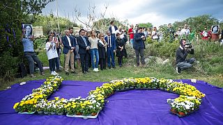 Familiares y personalidades rinden tributo a la periodista Daphne Caruana Galizia, asesinada hace cinco años