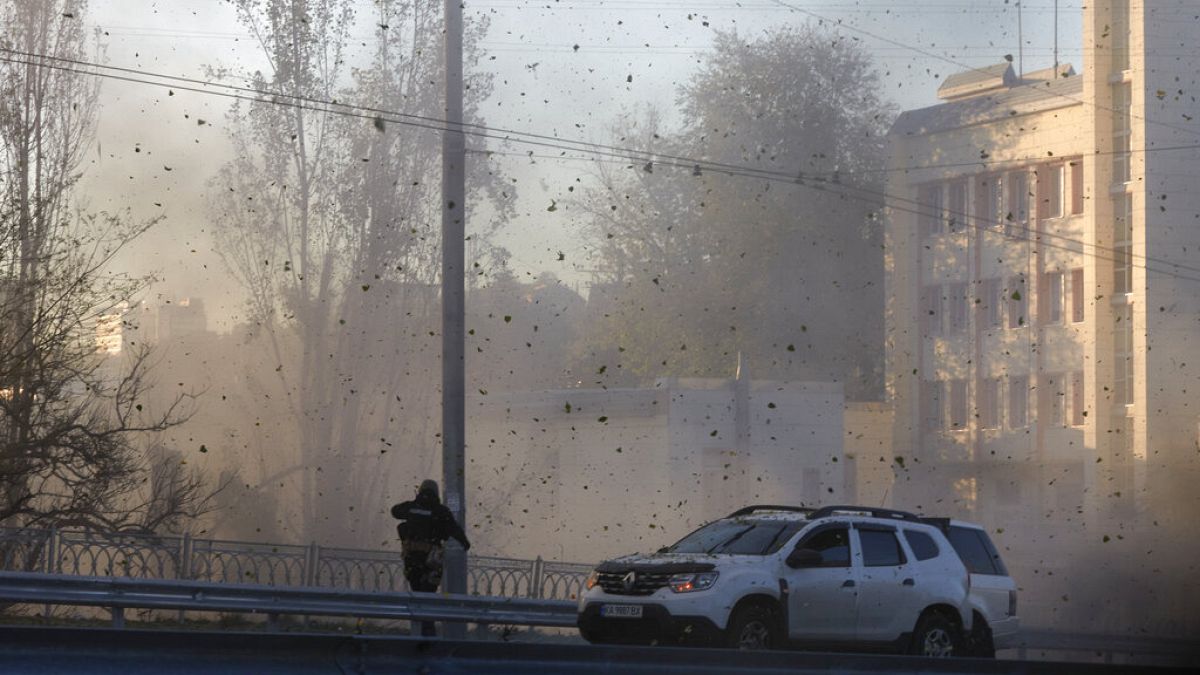 Έκρηξη στο Κίεβο μετά από επίθεση με drones