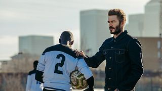 A preview shot of David Beckham mentoring in 'Save Our Squad' 