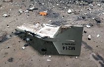Κομμάτι από ιρανικό drone μετά από επίθεση στην Ουκρανία
