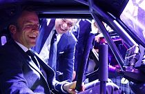 Emmanuel Macron au mondial de l'Automobile, Paris, le 17 octobre 2022