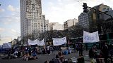 Protesta contra el aumento del coste de la vida en Buenos Aires (Argentina).