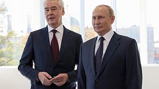 Russia, il presidente Putin e il sindaco di Mosca Sobjanin