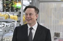 Le PDG de Tesla, Elon Musk, assiste à l'inauguration de l'usine Tesla de Berlin, le 22 mars 2022