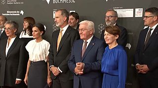 Los reyes de España, Felipe VI y Letizia, junto al presidente de Alemania Frank-Walter Steinmeier y su mujer, Elke Büdenbender