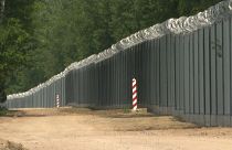 Valla fronteriza entre Polonia y Bielorrusia