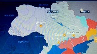 Mapa de la guerra en Ucrania.