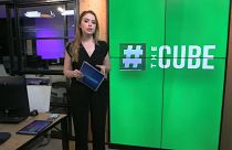 Euronews-Redakteurin Sophia Khatsenkova bei der Präsentation von "The Cube"