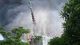 انهيار قبة مسجد في جاكرتا. 2022/10/19