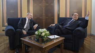 2019-es felvétel: az orosz elnök és az olasz ex-miniszterelnök Rómában