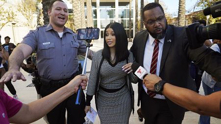 Cardi B leaves federal court as proceedings continue in a $5 million copyright infringement lawsuit against her