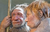 Almanya'da Neandertal müzesinden Neandertal canlandırması