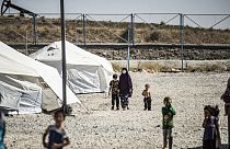 Campamento Roj para familiares de acusados de pertenecer al grupo Estado Islámicoen el noreste de Siria en 2020.