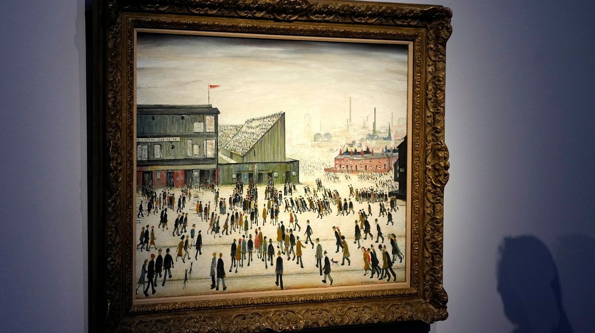 LS Lowry's Iconic Football Painting Remains In Public Sight After ...