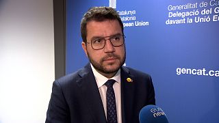 Kataloniens Regionalpräsident Pere Aragonès im Gespräch mit Euronews 