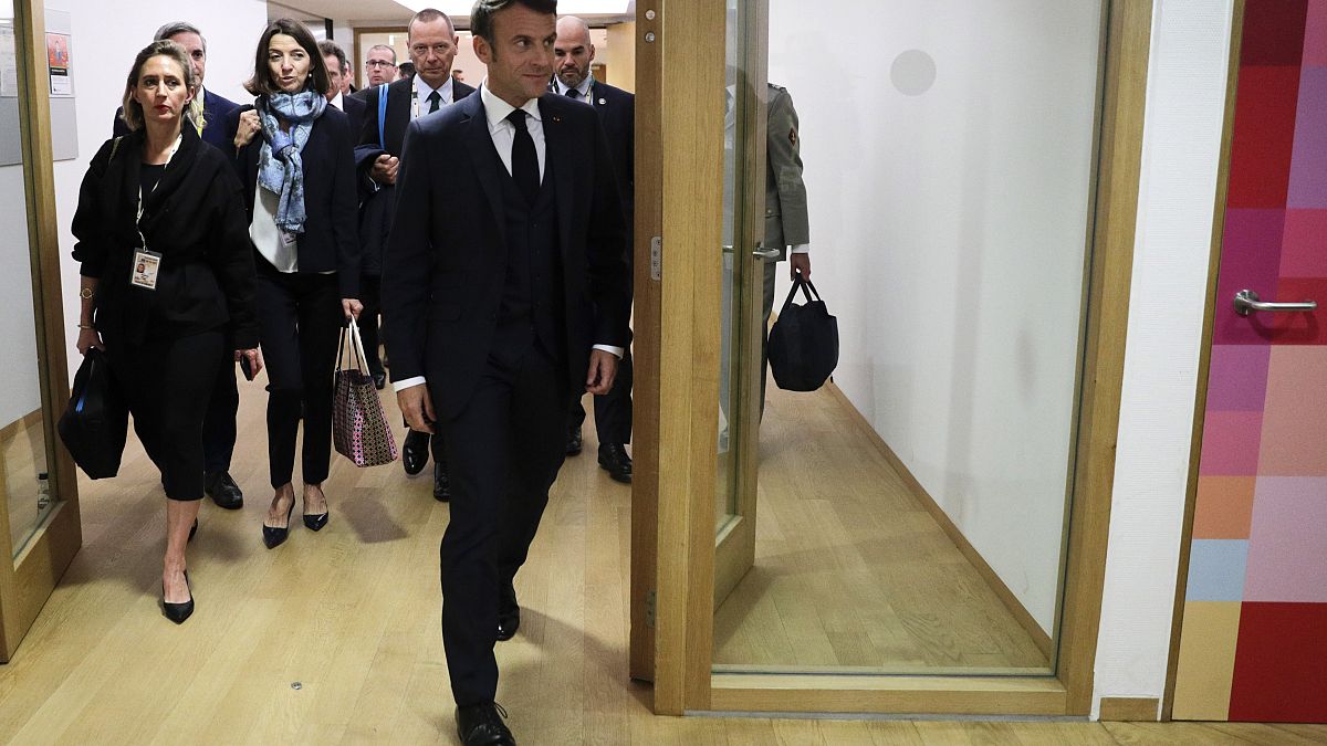 Frankreichs Staatspräsident Emmanuel Macron beim Brüsseler EU-Gipfel