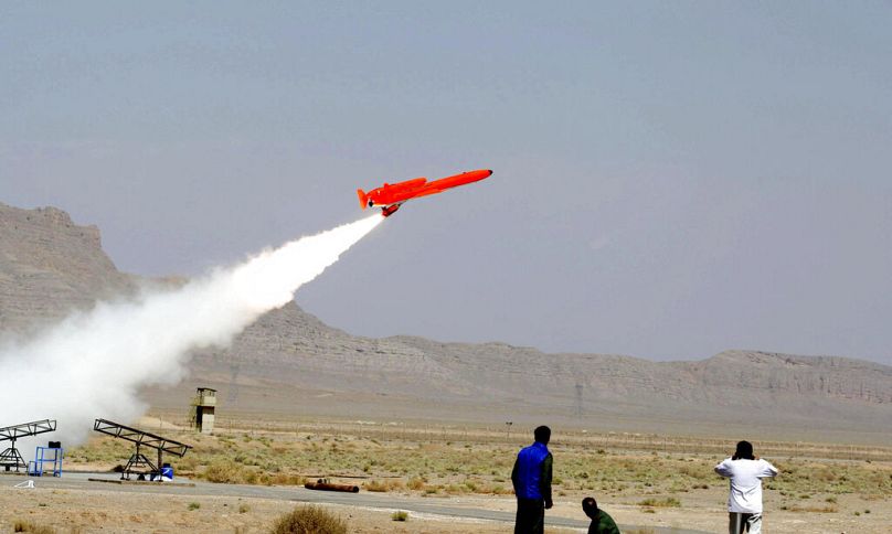 A unmanned bomber tested in Iran in 2010.