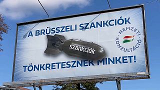 In Ungarn startete die Regierung eine Plakataktion gegen die EU-Sanktion gegen Russland