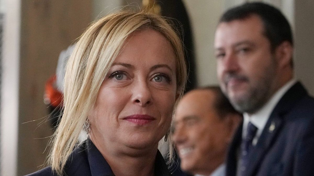 Brothers of Italy's leader Giorgia Meloni arrives at the Quirinale Presidential Palace 