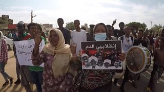 Sudanese rally ahead of military coup's one year anniversary
