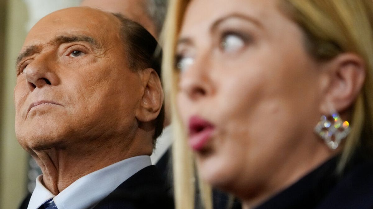 Giorga Meloni und Silvio Berlusconi