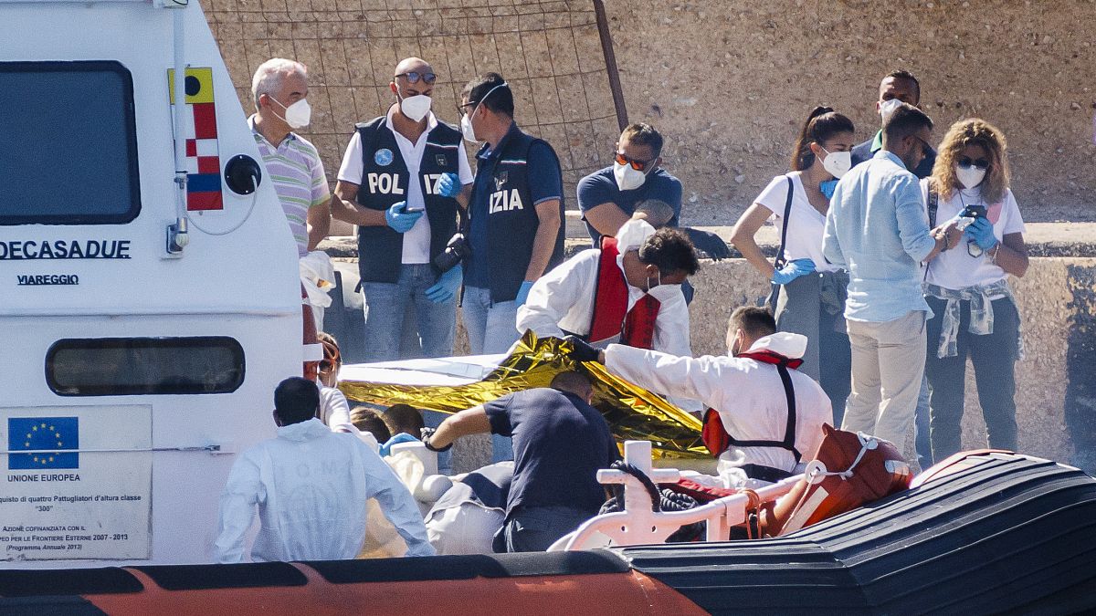 Two dead migrants were found off the coast of Lampedusa last week.