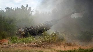 Ukrainische Artillerie