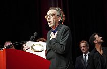 Тим Бертон на вручении главного приза 14-го французского кинофестиваля «Люмьер»