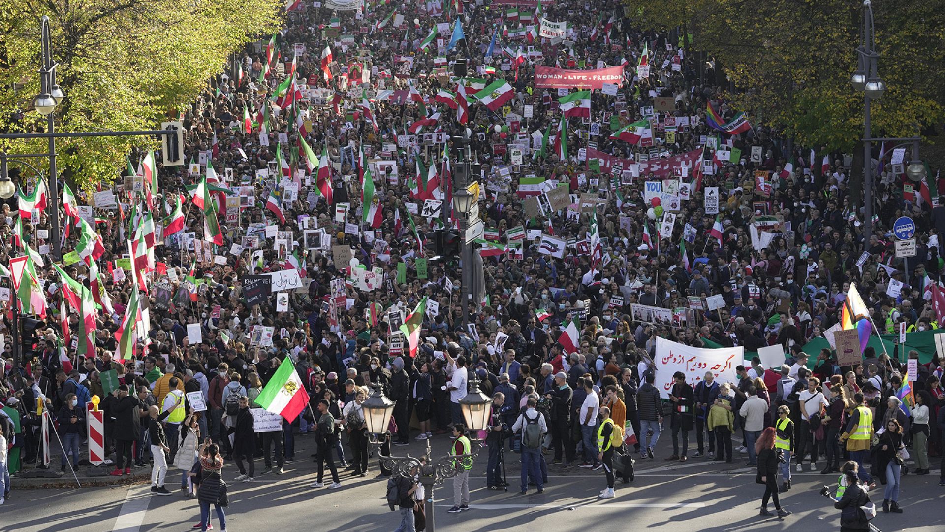 Tens Of Thousands Gather In Berlin To Protest Against Tehran Regime ...