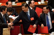 شی جین‌پینگ در بیستمین کنگره حزب کمونیست چین