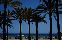 Ein warmer Strand in Spanien