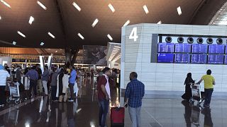 مطار حمد الدولي في الدوحة بقطر.