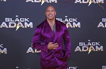 Actor Dwayne Johnson at the UK premiere of the film 'Black Adam' on Tuesday, Oct. 18, 2022.