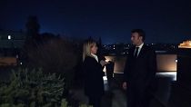 Encontro entre Giorgia Meloni e Emmanuel Macron em Itália