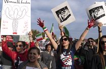 Irán melletti szolidaritási tüntetés Franciaországban