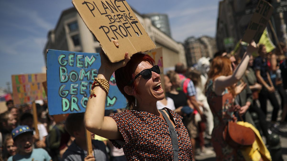 Πορεία για το κλίμα στις Βρυξέλλες