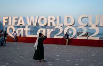 Logo de la Coupe du monde 2022 au Qatar, à Doha le 23 octobre 2022
