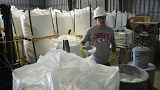 Sacos de carbonato de litio en una fábrica en Silver Peak, Nevada, Estados Unidos 19/10/2022