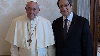 Ο Πάπας Φραγκίσκος και ο Πρόεδρος της Κυπριακής Δημοκρατίας, Νίκος Αναστασιάδης