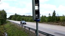 Radar numa estrada na Suécia