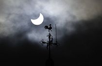 L'éclipse vue depuis Varsovie en Pologne (25/10/2022)